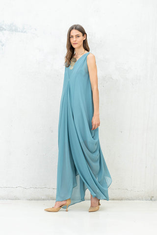 VESTIDO SIN MANGA HELENA VERDE