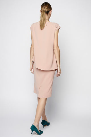 VESTIDO ROSA PALO HOMBRERAS