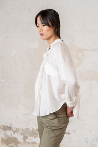 CAMISA DOBLE CUELLO BLANCO