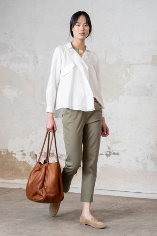 CAMISA DOBLE CUELLO BLANCO