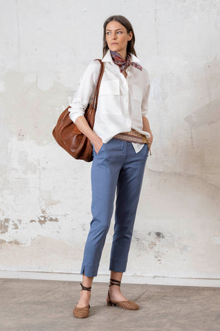 CAMISA LARGA TAPETAS BLANCO