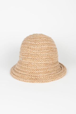 GORRO PUNTO ANTRACITA CAMEL Y CRUDO