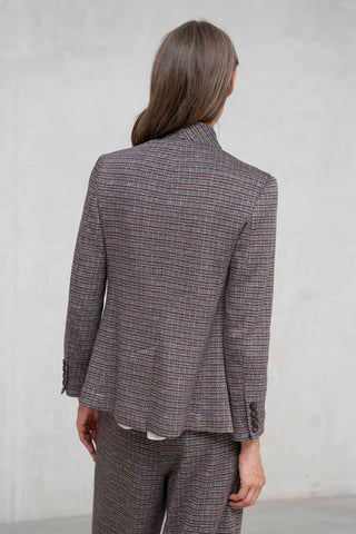 CHAQUETA MASCULINA ESPIGA TONOS AZULES Y BURDEOS