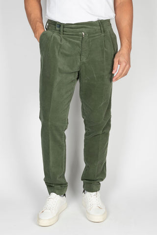 PANTALÓN PAUL MIRANDA VERDE PINZAS