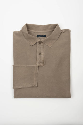 POLO MANGA LARGA KEELING GRIS