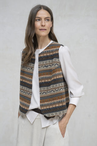 CHALECO ÉTNICO GRISES