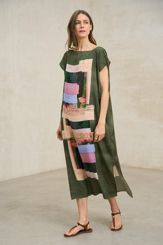 Vestido Arven estampado geométrico