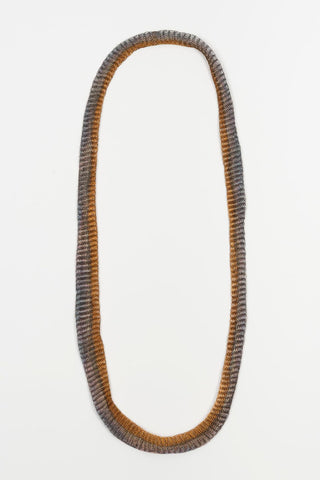 Collar Ciren dorado y gris plomo