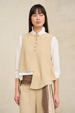 Chaleco Freja beige