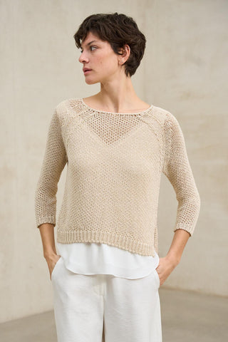 Camisola Evela bege areia