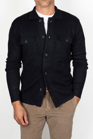 Chaqueta de punto Saville azul marino