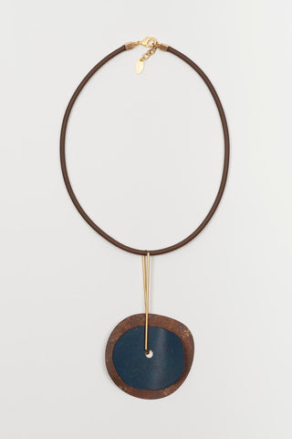 Collar Sendaro azul y cobre FL Private Collection