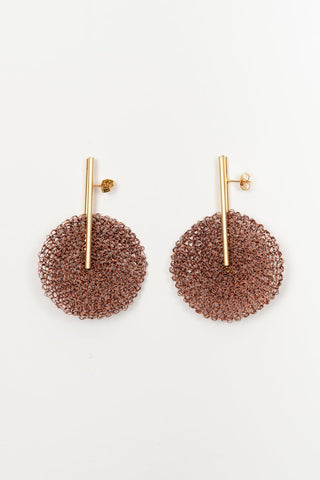 Pendientes Soandres cobre rosado FL Private Collection