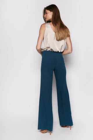 PANTALON PALAZZO PETROLEO