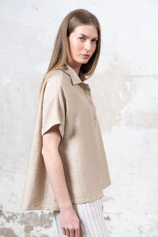 TOP ELISA POLO BEIGE