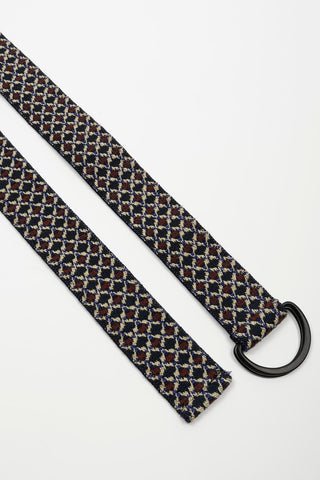 Cinto Aserin bordô estampado elástico