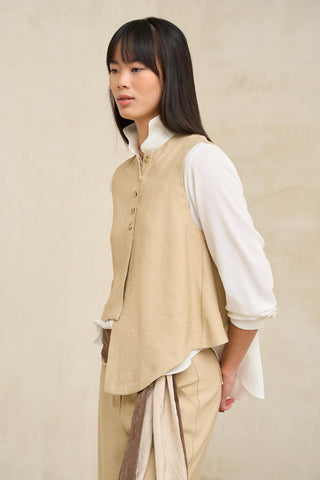 Chaleco Freja beige