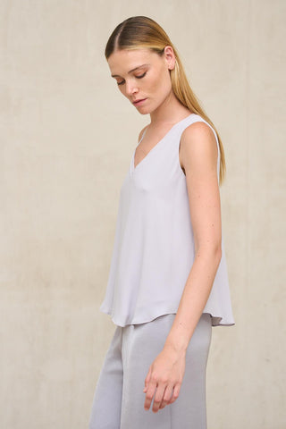 Top Inès gris claro