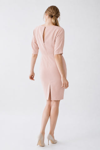 Vestido Ros rosa palo