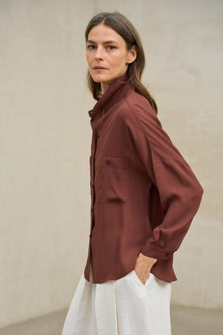 Camisa Arlen marrón