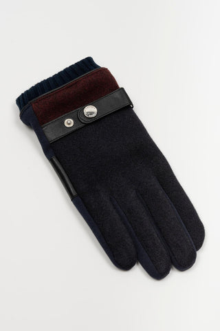 Guantes Santacana Lumbreras marino y burdeos