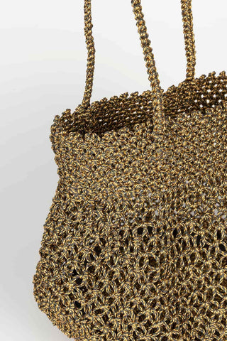 Bolso Maelis malla dorado envejecido