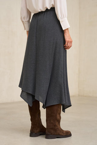 Falda Naila gris antracita