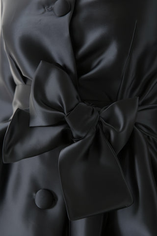 Vestido-gabardine Odelia preto