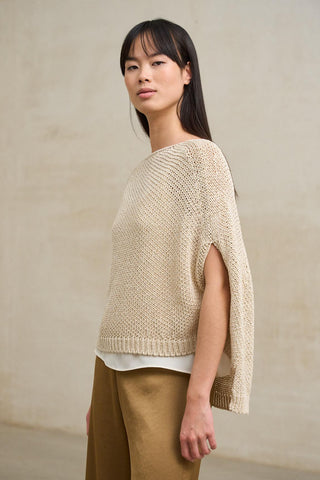 Camisola Calero bege de malha leve