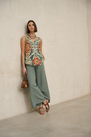 Blusa Zafira Estampado Ikat