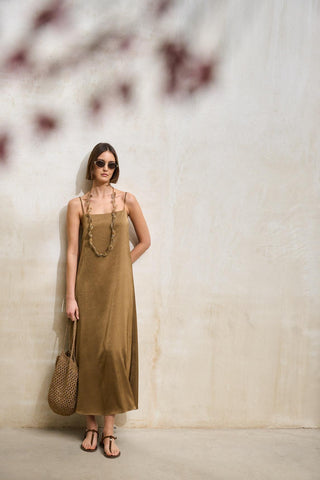 Vestido de camel Odine