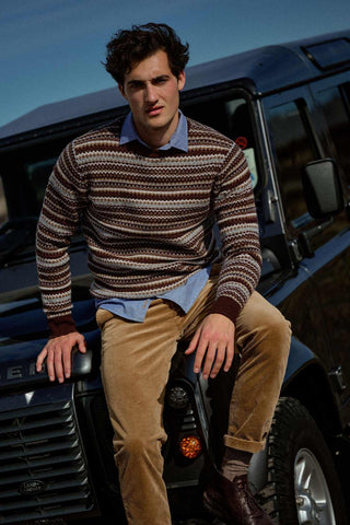 Pantalón de pana Tovel camel Mos Mosh