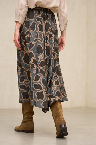 Saia Uris com estampado floral