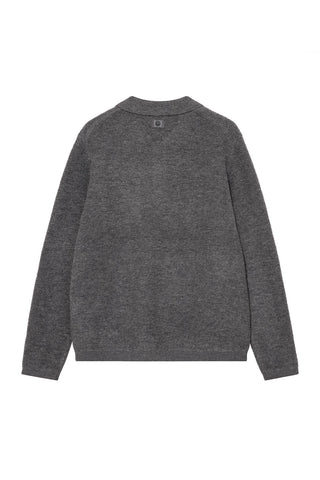Polo de malha Odrik cinzento-escuro Mos Mosh