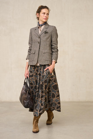 Saia Uris com estampado floral
