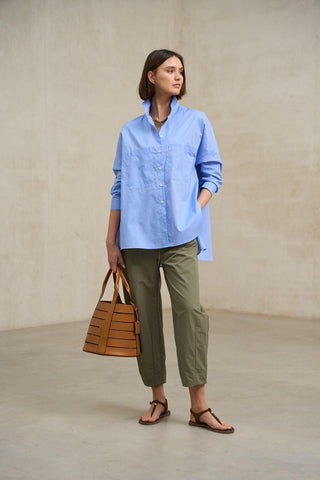 Camisa Seraya azul medio