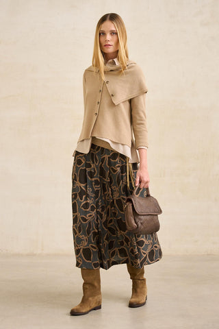 Saia Uris com estampado floral