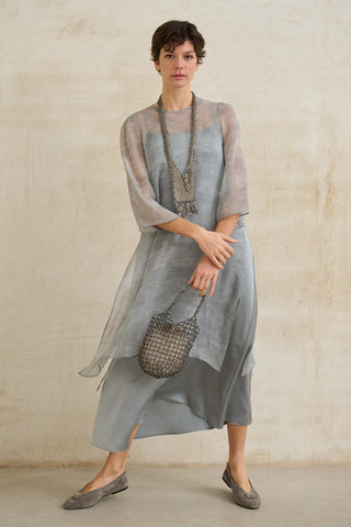 Vestido Soreya, azul-fumado