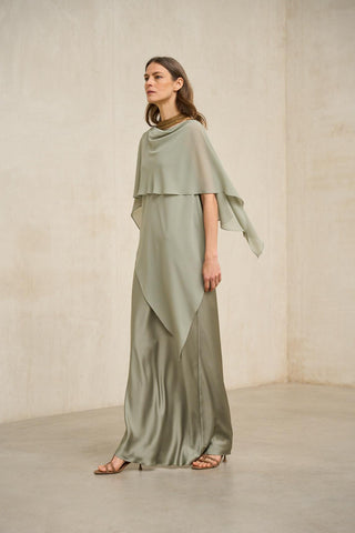 Vestido Kaedryn verde salvia