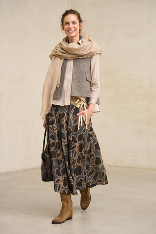 Saia Uris com estampado floral
