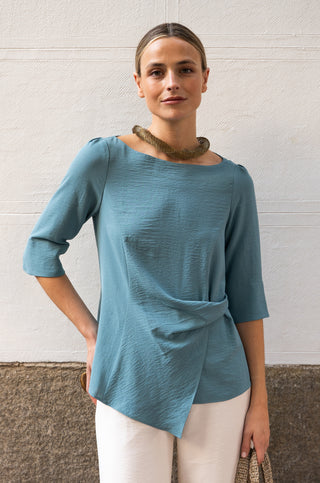Blusa Elini turquesa