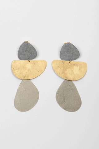 Pendientes FL Private Collection piezas doradas